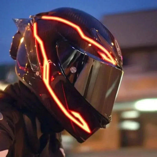 LUCES LED PARA CASCO DE MOTO PACK x 4