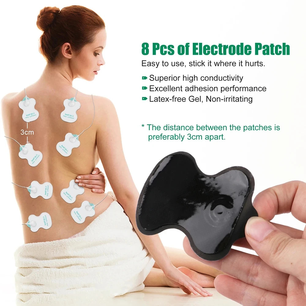 ELECTRO ESTIMULADOR MUSCULAR CON 8 CABEZALES
