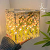 LAMPARA CON TULIPANES ETERNOS BOX