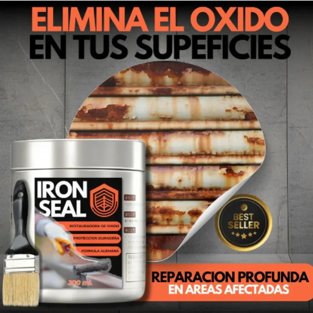 Iron Seal🔥Pintura para Metales Que Aísla del Oxido 10 años de Garantia (Original)