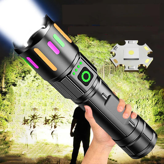 LINTERNA LED TÁCTICA DE ALTO ALCANCE Y ALTA POTENCIA