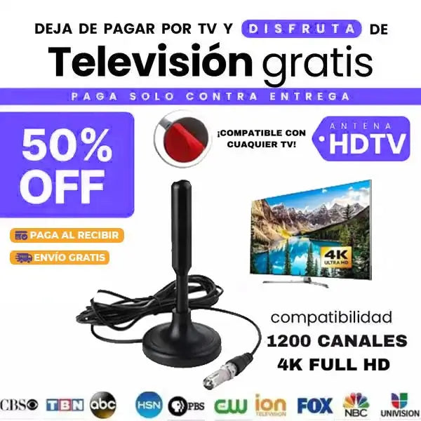 ANTENA DIGITAL 4K PRO PARA TV