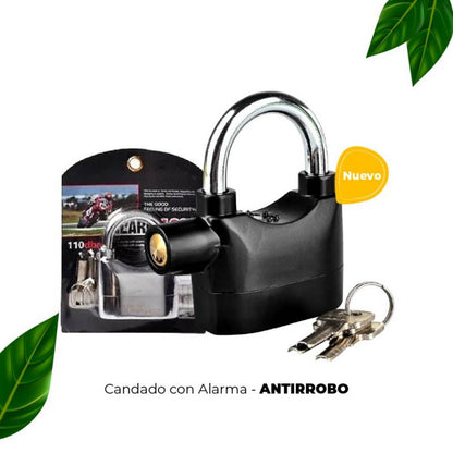 CANDADO ALARMA ANTIRROBO