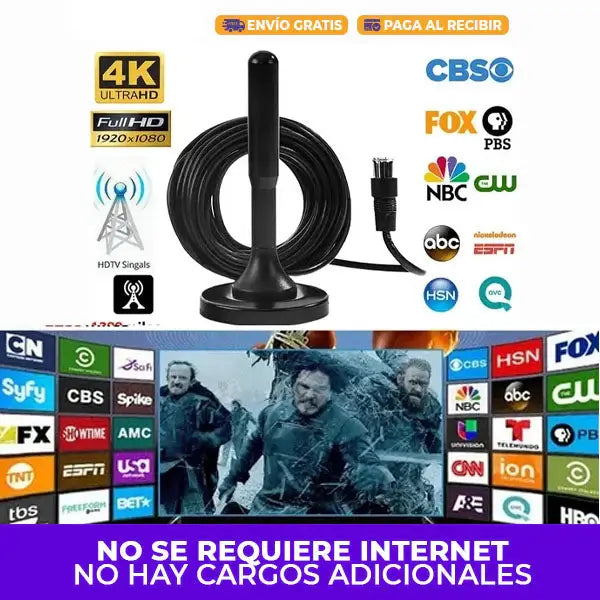 ANTENA DIGITAL 4K PRO PARA TV