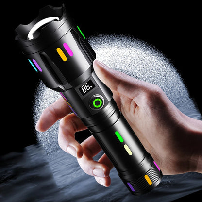 LINTERNA LED TÁCTICA DE ALTO ALCANCE Y ALTA POTENCIA
