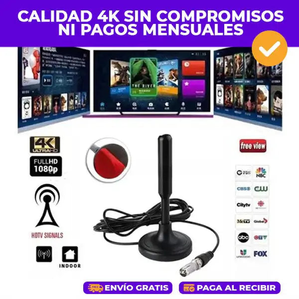 ANTENA DIGITAL 4K PRO PARA TV