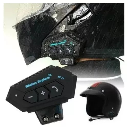 INTERCOMUNICADOR INALAMBRICO BT-12 PARA CASCO DE MOTO