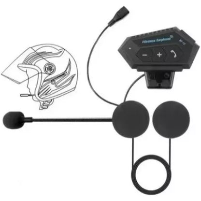 INTERCOMUNICADOR INALAMBRICO BT-12 PARA CASCO DE MOTO