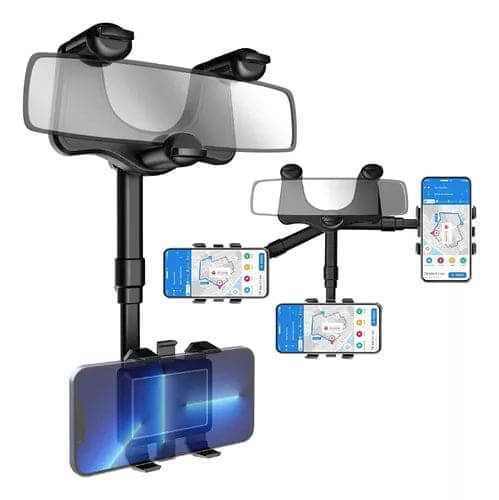SOPORTE DE CELULAR PARA RETROVISOR DE AUTO 360 GRADOS