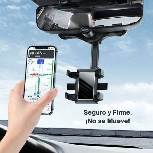 SOPORTE DE CELULAR PARA RETROVISOR DE AUTO 360 GRADOS