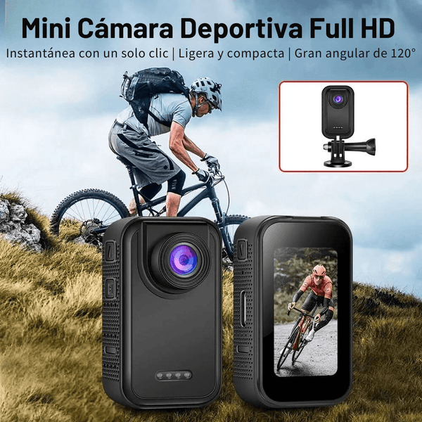 Mini Cámara Deportiva FULL HD