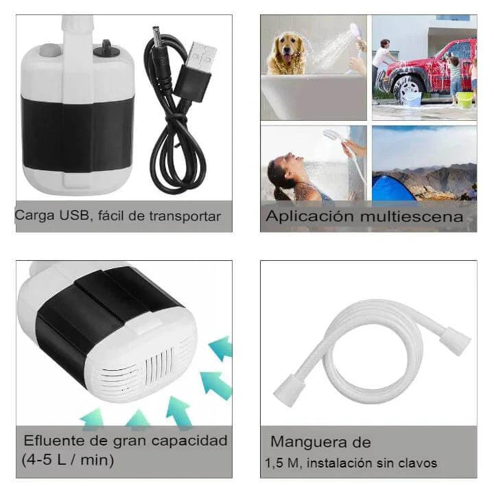 DUCHA PORTATIL RECARGABLE