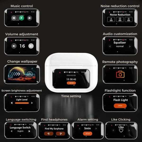AUDIFONOS SMART PRO  CON PANTALLA
