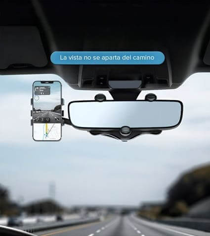 SOPORTE DE CELULAR PARA RETROVISOR DE AUTO 360 GRADOS