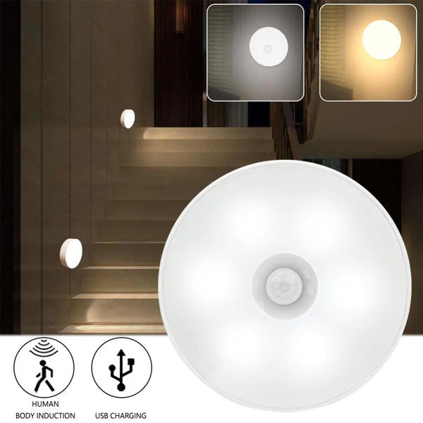 LAMPARA LED CON SENSOR DE MOVIMIENTO PACK x 3