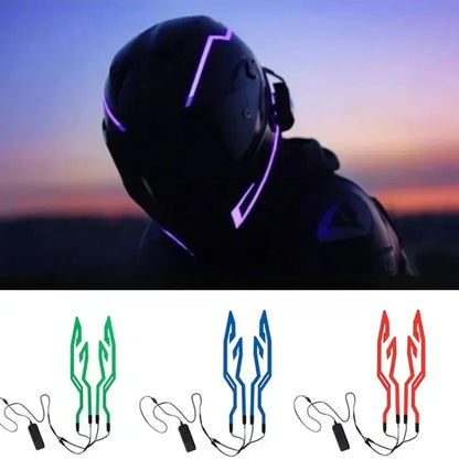 LUCES LED PARA CASCO DE MOTO PACK x 4