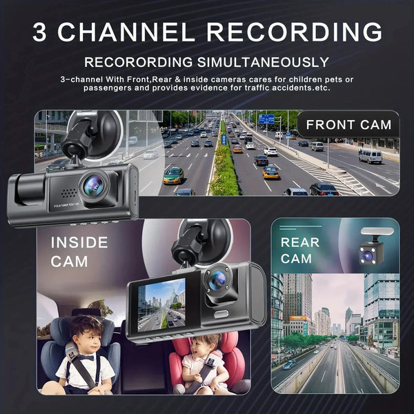 CAMARA PARA AUTO TRIPLE LENTE