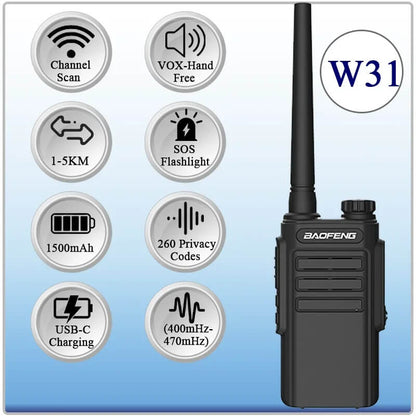 RADIO WALKIE TALKIE PRO PACK X 2