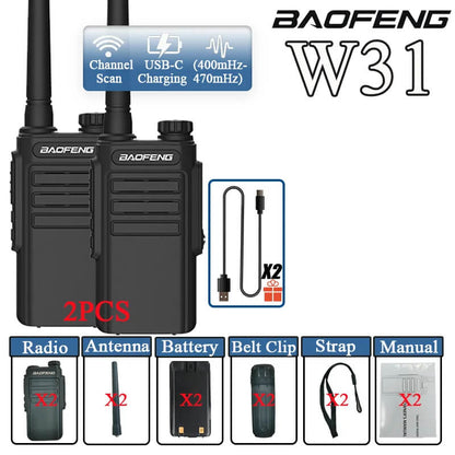 RADIO WALKIE TALKIE PRO PACK X 2