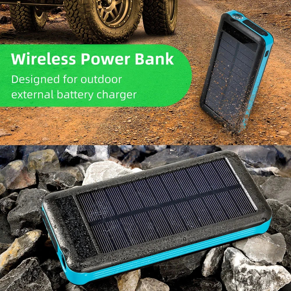 POWER BANK SOLAR CON CARGA INALAMBRICA
