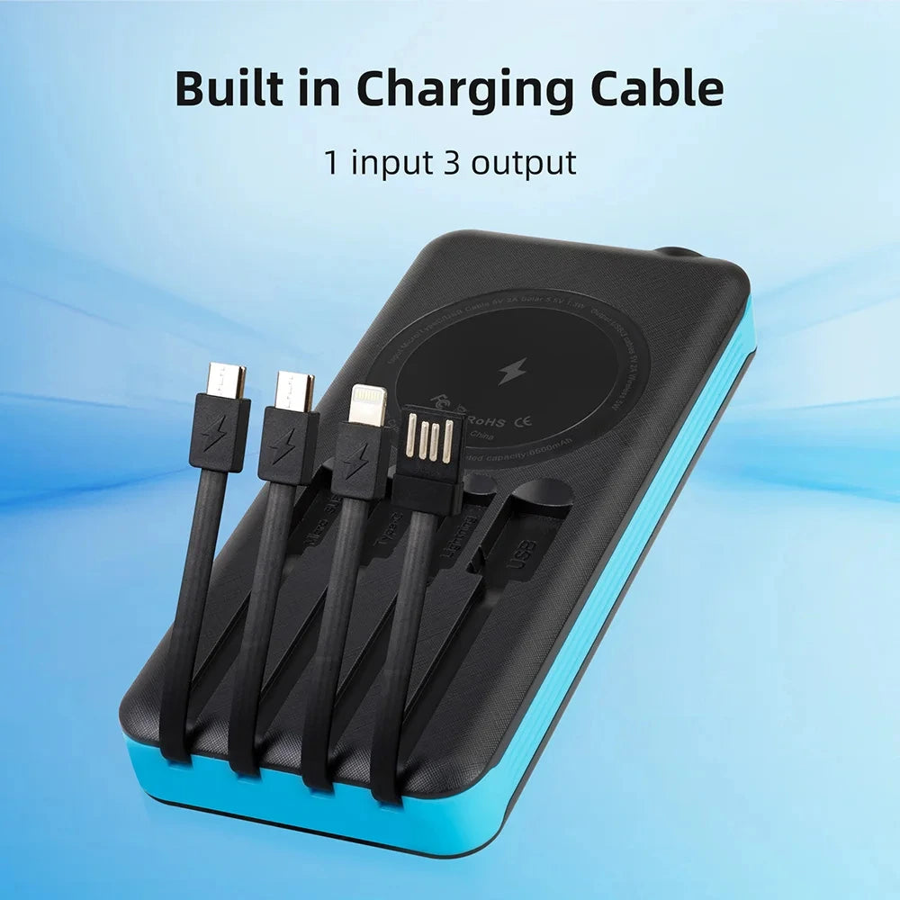 POWER BANK SOLAR CON CARGA INALAMBRICA