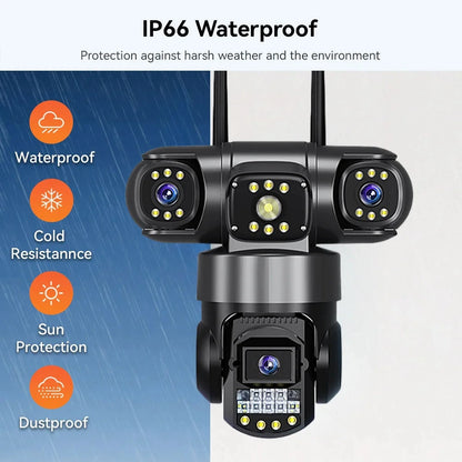 CÁMARA TRIPLE LENTE ELITE V380 PRO