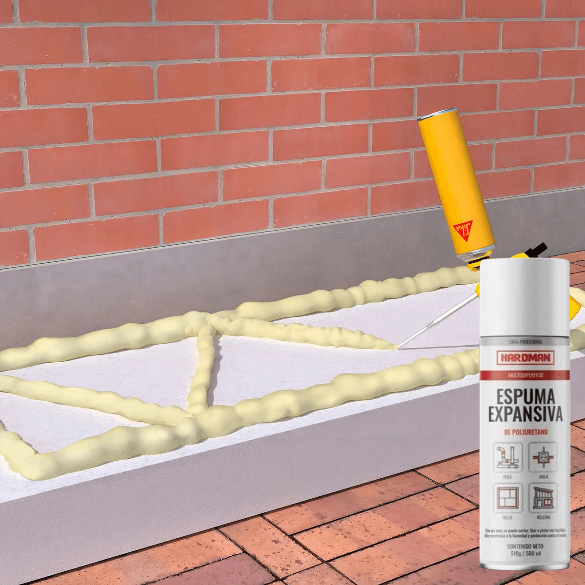 ESPUMA EXPANSIVA DE POLIURETANO 500ml