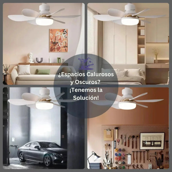 LAMPARA VENTILADOR 2 EN 1